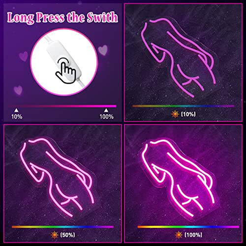 Sugarneon SEX GIRL-BACK Lady Back Neon Sign, Girls Neon Sign thumb #1