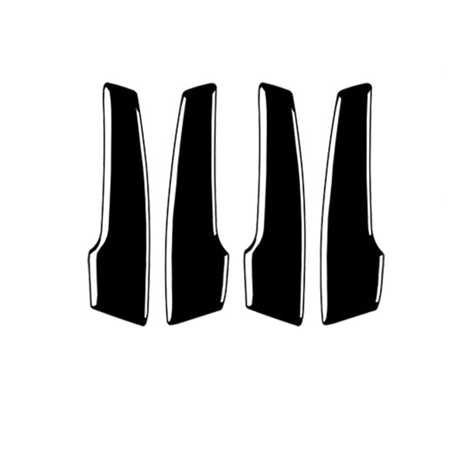 Interior Trim for Holden for Commodore 2006-2012 Inner Door Handle Panel Trim Cover Car Accessories Sticker Cover Trim Sticker(Piano Black)