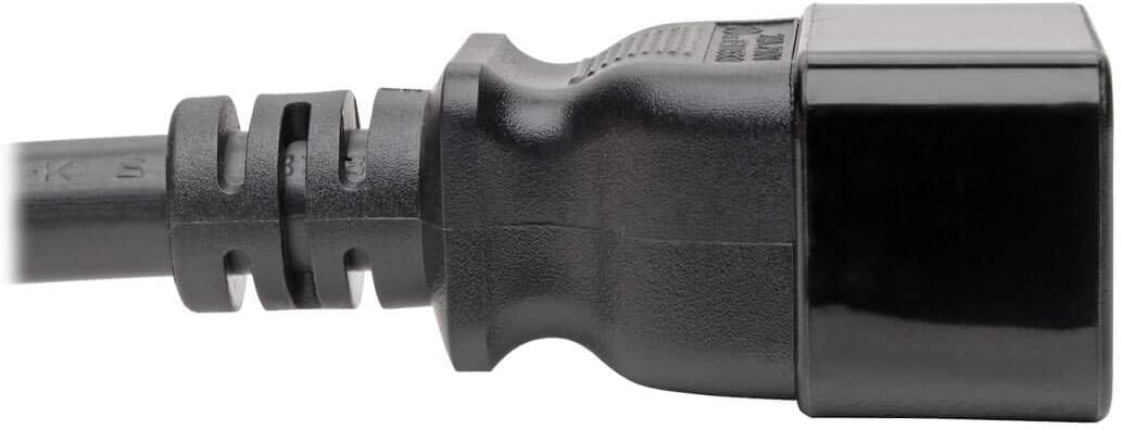 Tripp Lite Computer Power Cord (C20 to C19 Power Cord), Heavy Duty, Locking C19 Connector, 20A, 100-250V, 12AWG, 6 ft. (P036-L06)