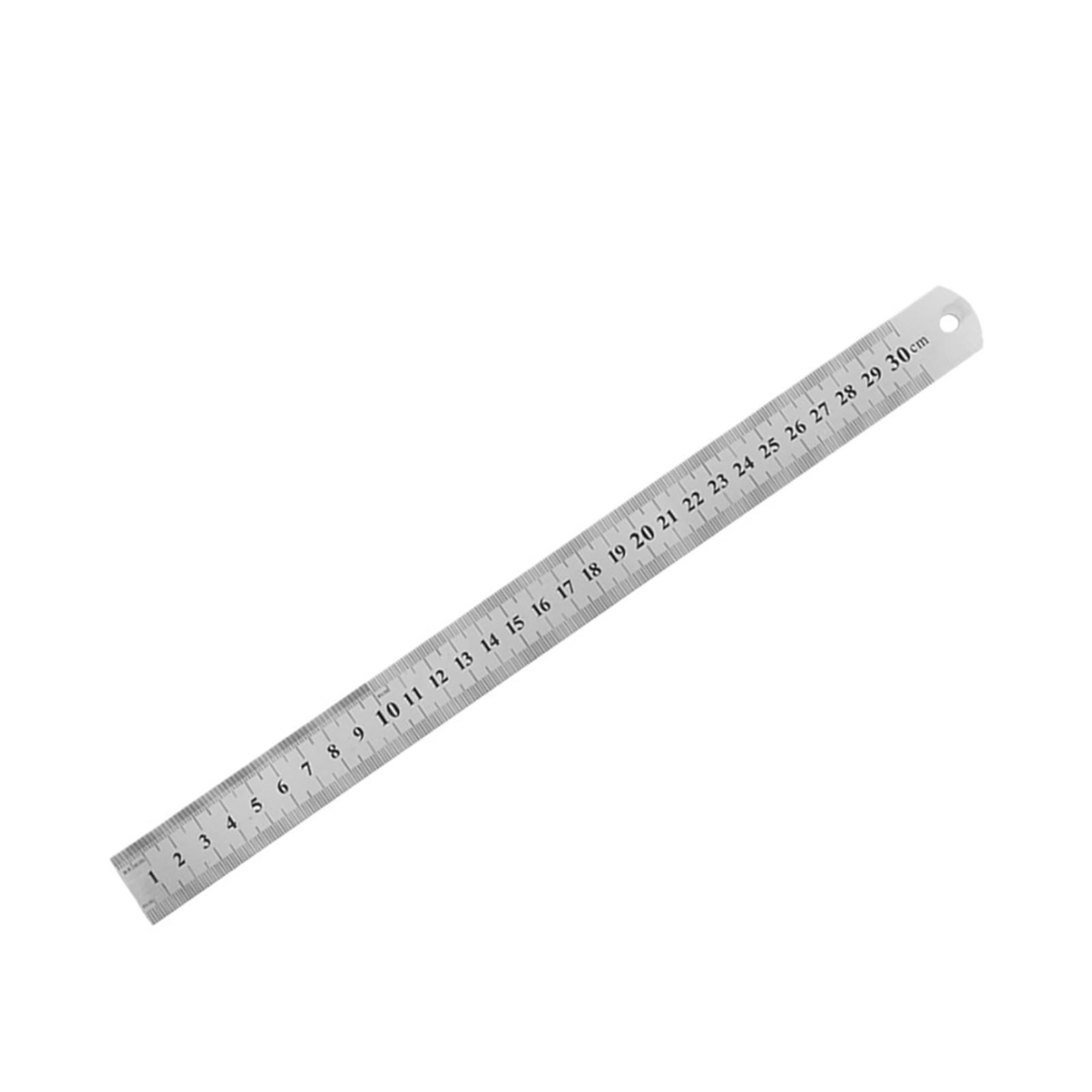 Stainless Steel Ruler Measuring, Stainless Steel Ruler Precision Double Sided Measuring Tool Metric 150-500mm(300mm)