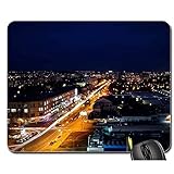 Mauspad Größe: 30X25CM Gummiunterseite Mausmatte,Anti Rutsch Gaming Mausepad,Pad Maus Unterlage,Stadt-Kharkov-Nachtansicht-Auszug Ukraine-Büro-Computer-Auflage,Glattes Mousemat,30X25Cm