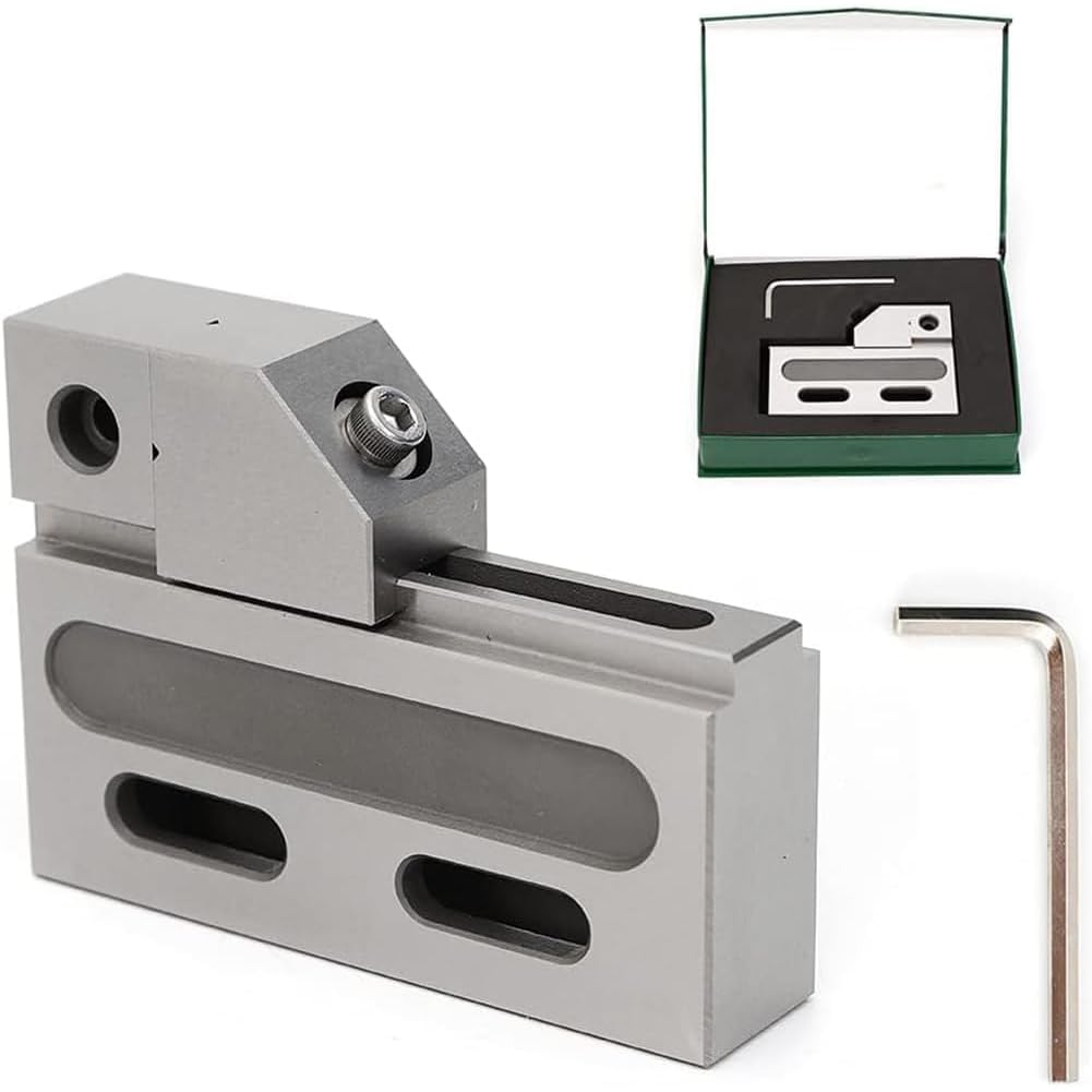 CNC A Filo EDM Alta Precisione Morsa, 2 Pollici Strumento di Serraggio con Apertura A Ganasce 0-50 Mm Ganascia Scorrevole 1.5Kg Design Fisso Serraggio Morsa Apparecchiature