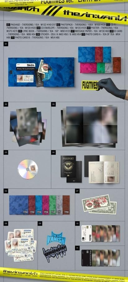 新品未開封THE SIN:VANISH FUGITIVES ver. Amazon.com: ENHYPEN THE SIN : VANISH 7th Mini Album FUGITIVES Ver