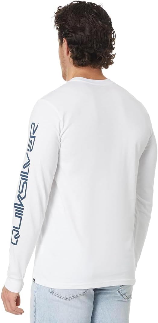 Quiksilver Men's Comp Logo Long Sleeve Screen Tee