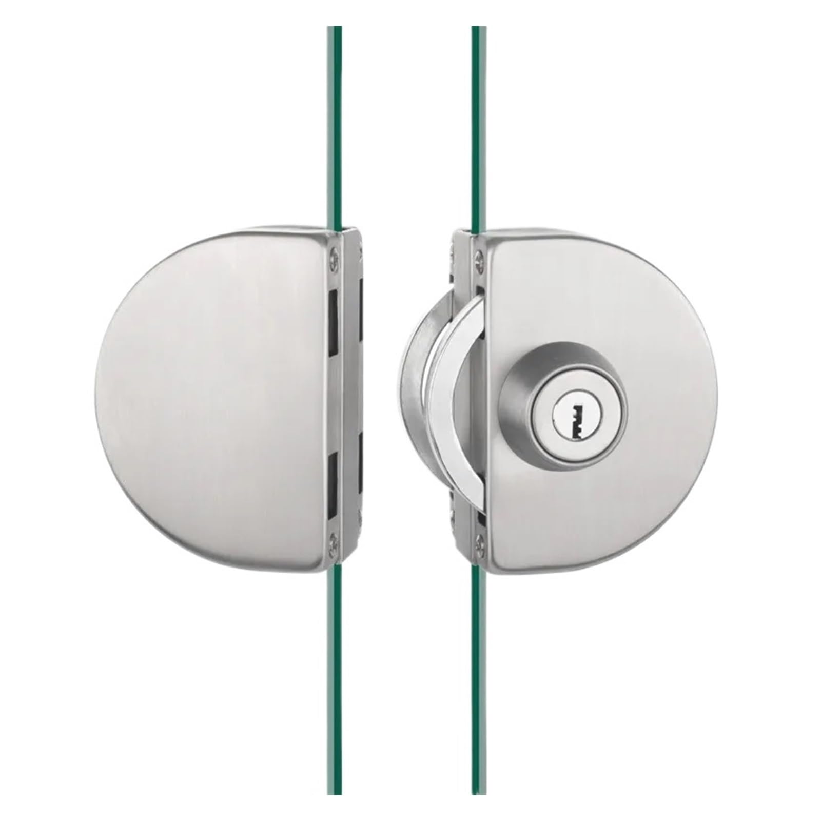 Serrure de porte en verre en acier inoxydable premium pour bureau moderne