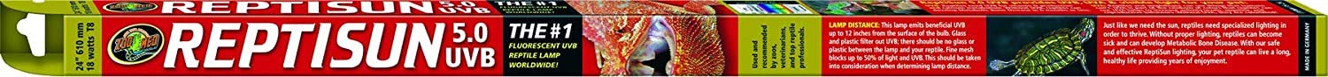 Zoo Med ReptiSun 5.0 UVB Replacement Bulb 18 Watts T8 (24" Bulb) - Pack of 4