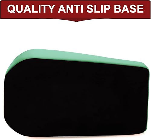 Miniatura 5 de 1 dispensador de cinta de escritorio con base antideslizante pesada, verde (cinta no incluida)