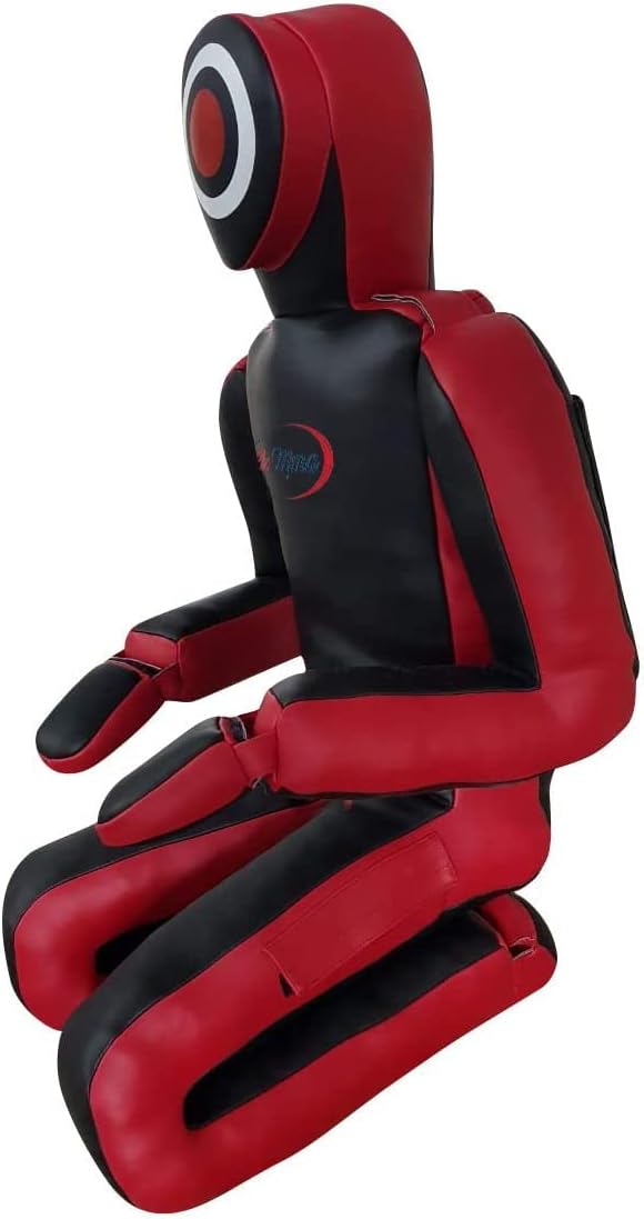 CBC MMA] BJJ Jiu Jitsu Grapple Dummy 2.0 (70" in Height) for Submission Drills Like Leg Locks, Heel Hooks, Ankle Locks, Wrist Locks