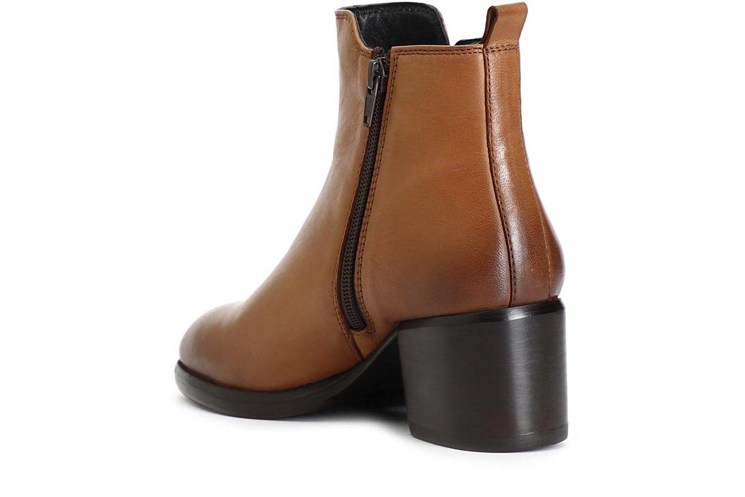 CAFèNOIR - Tronchetto Donna in Pelle Filoforma, Stivaletto con Tacco Medio e Punta Arrotondata, Scarpa Elegante con Cerniera Interna, Calzata Daily Style