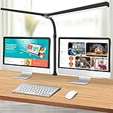 ✅【Was Sie bekommen】: 1x 80CM/31,5 Zoll Doppelkopf Schreibtischlampe, 1x 7,0cm Extra Breiter Metallklemme, 1x 24V/1A Netzteil, 1x Schrauben-Kit, 1x Bedienungsanleitung. Immer freundlichen Kundenservice, Wir bieten 365 Tage Kundendienst für jede von JOSTIC verkaufte Schreibtischlampe. Bei Fragen können Sie sich jederzeit an unser Verkaufsteam wenden. Klicken Sie auf 