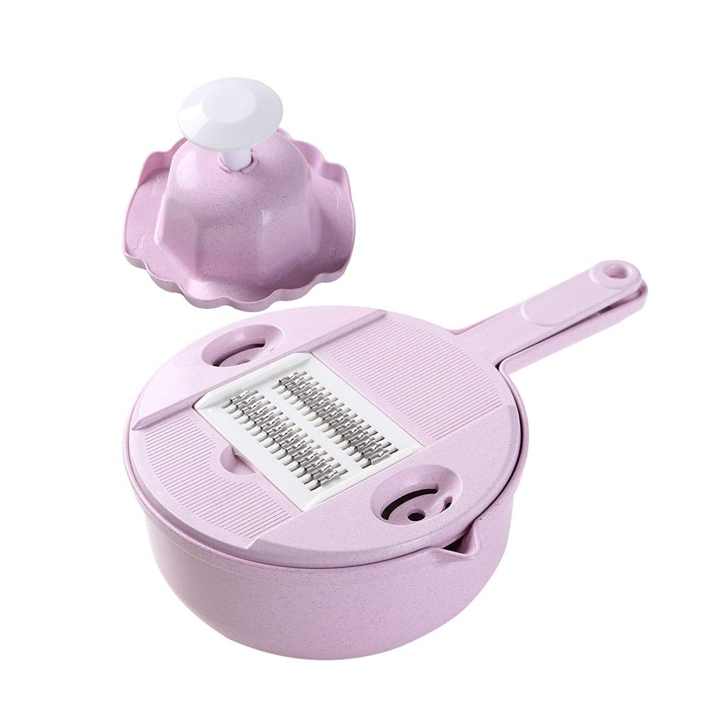 Duan hai rong DHR- Mandolines Slicer Multi-function Chopper Household Grater Kitchen Supplies Scraping Potato Slice Paring Knife Grater Cutter 304 Stainless Steel Blade