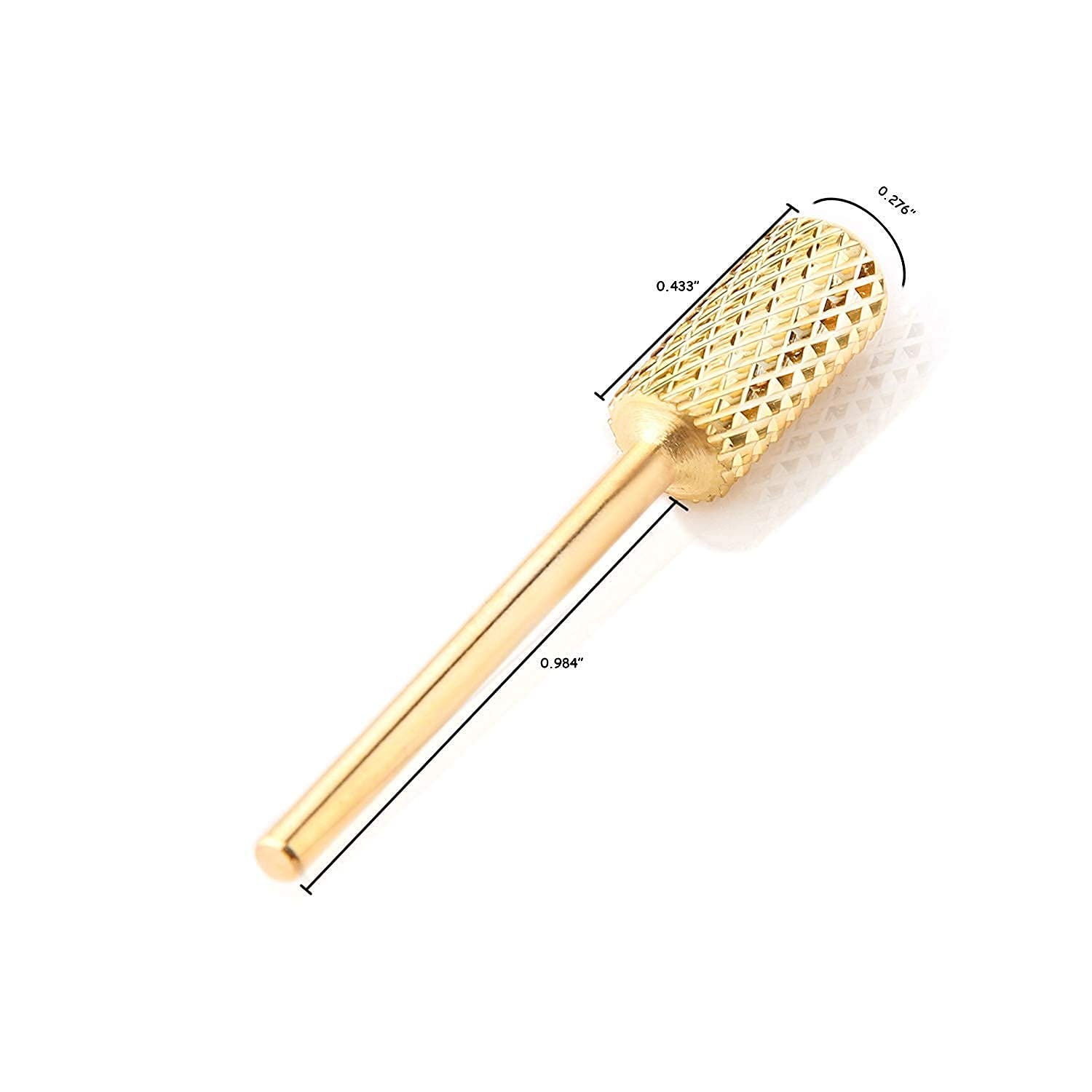 Makartt Safety Nail Drill Bit Set 3Pcs Carbide Nail Drill Bits Set Remove Gel Polish Dip Powder Nail Extension Gel Drill Bits Nail Art Coarse Medium Fine 3 32 Manicure (Gold Safety Nail Drill Bits)