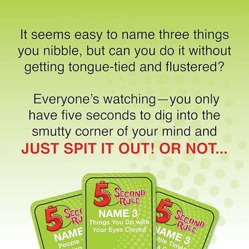 Image of 5 Second Rule Uncensored Card Games for Adults - Adult Card Games for Game Night, Travel, Funny Adult Card Game & Icebreaker, Game Nights, Think Fast and Shout Out Answers, Ages 17+