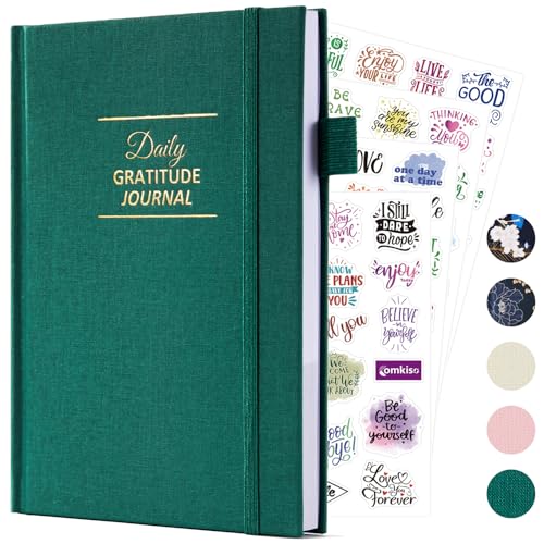 Comkiso Gratitude Journal with 4 Inspirational...