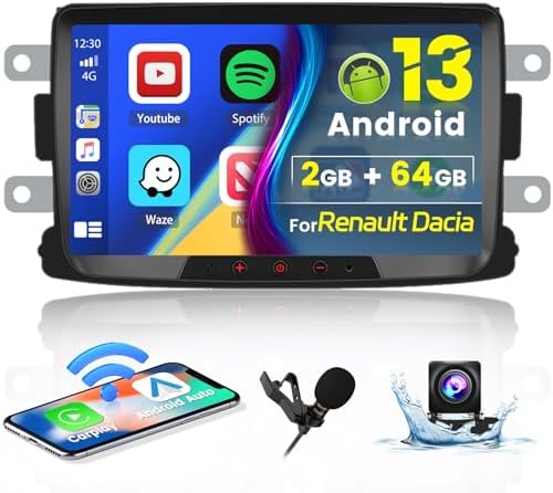 Acquista Autoradio Android Carplay Hizpo per Renault Duster 2015 2016 2017 2018 -2020 Navigazione GPS Lettore Multimediale Stereo Schermo Intelligente WiFi+4G DSP in Italia a partire da 138