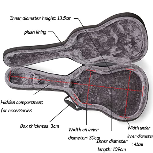 Étui de guitare léger Housse de Guitare,Sacoche de Guitare Acoustique Sac de Concert Classique Taille 40 41 Pouces… - Les Beatles, Paul McCartney, John Lennon, RIngo Starr, George Harrison Étui de guitare léger Housse de Guitare,Sacoche de Guitare Acoustique Sac de Concert Classique Taille 40 41 Pouces… – Image 4