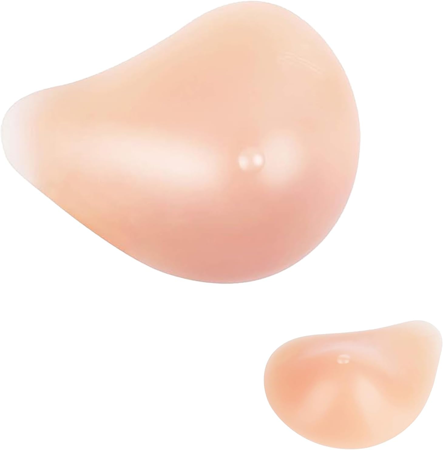 One Piece Self Adhesive Concave Silicone Breast Form, Left/Right Mastectomy Prosthesis Transgender Bra Inserts Enhancer Pads for Breast Cancer Patients,Left Side only,E Cup :450g