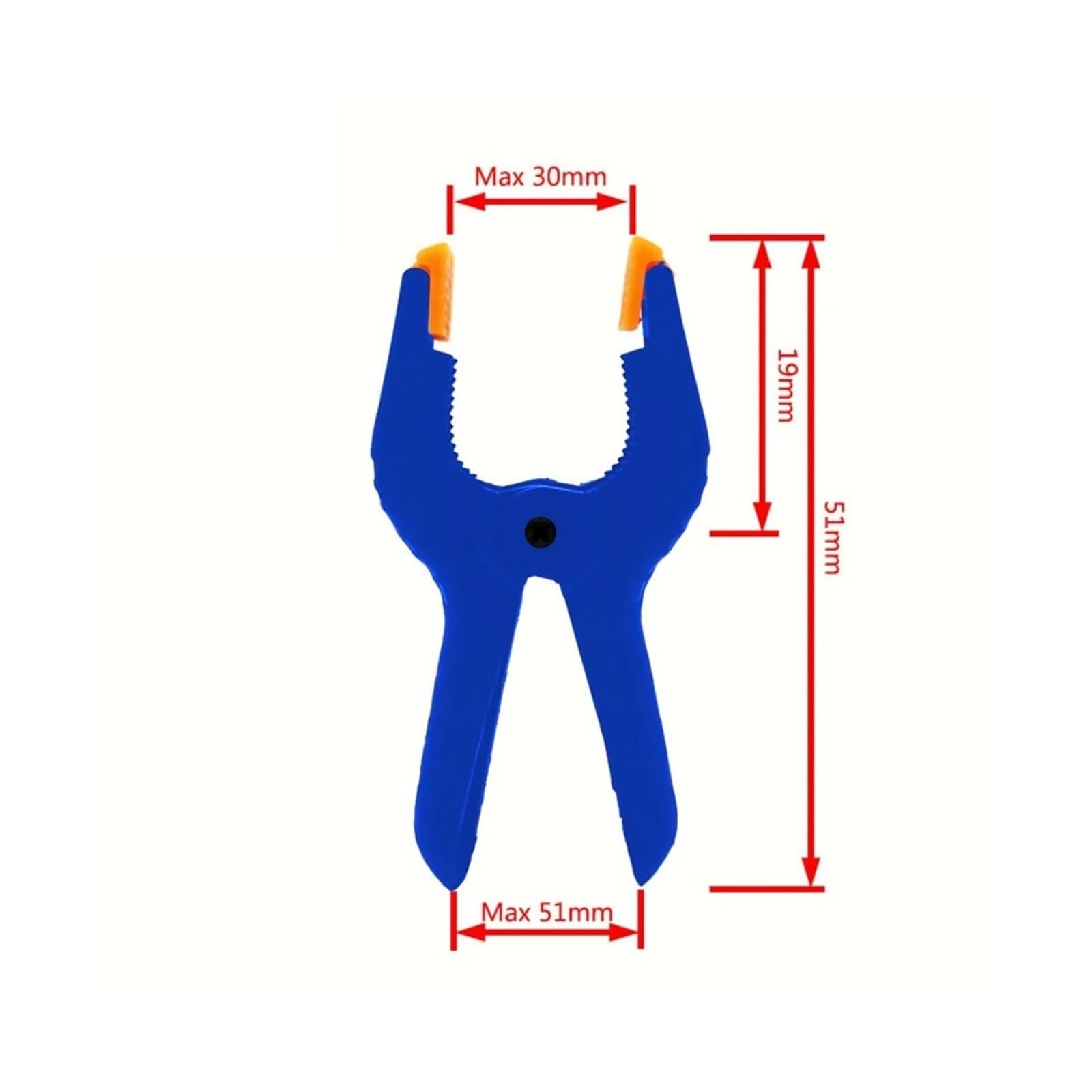 40 Stück 2" Nylon-Federklemmen Foto