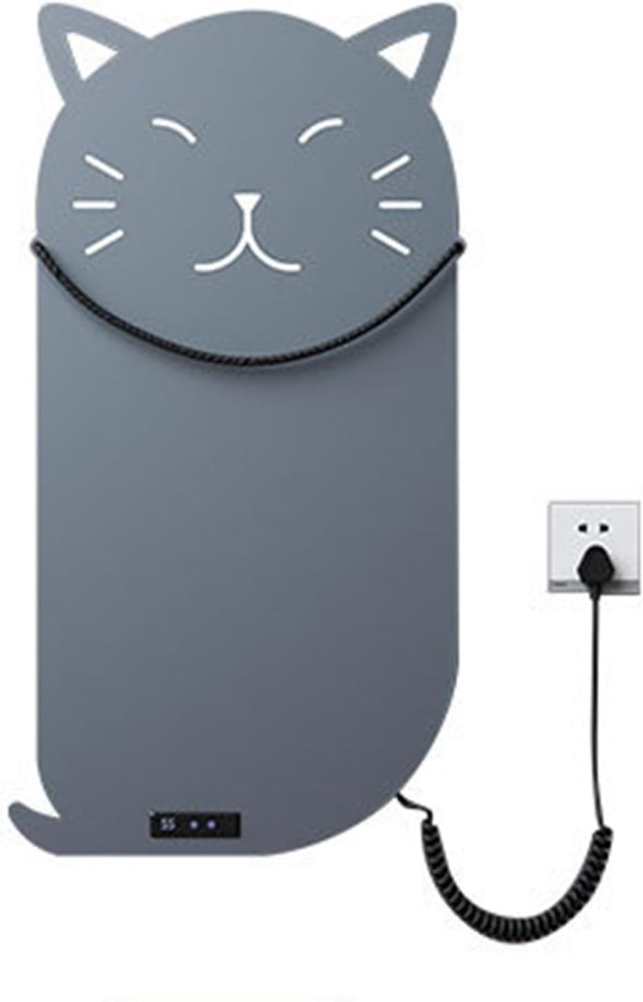 Radiator Towel Rail, Digital Display Towel Warmer Electric Heated Towel Rail 155W Electric Towel Radiator Wall Mounted Adjustable Temperature and Timing