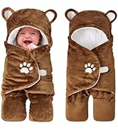 Lilian&Gema Swaddles for Newborns, Baby Swaddle Blanket for Newborn 0-4 Months, Cute Bear Swaddle...