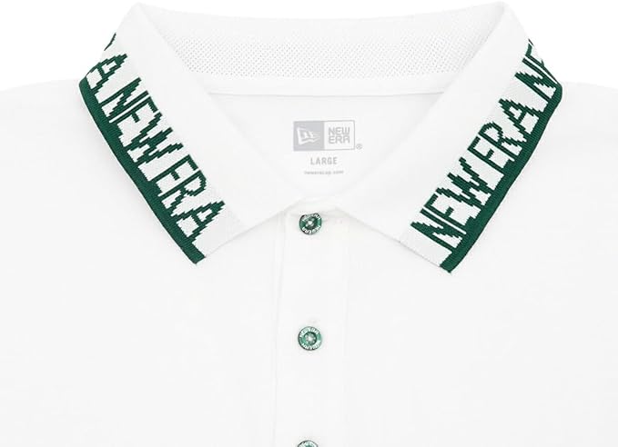 NEW ERA 鹿の子ポロシャツ Vertical Logo ホワイト ゴルフ vertical-logo-14391486-s-new-