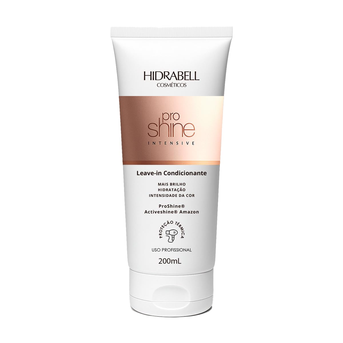 Hidrabell Leave-in Creme Pentear Protetor Térmico Pro Shine 200mL | Brilho Profissional |