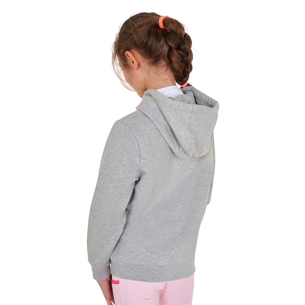 Felpa unisex per bambini con cappuccio e full zip in morbido e fresco cotone con scritta effetto spugna 12 anni