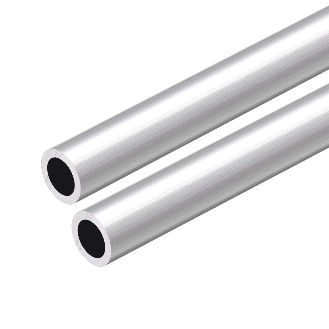 uxcell 6063 Aluminum Round Tube, 300mm Length 12mm OD 9mm Inner Dia Seamless Aluminum Straight Tubing 2 Pcs