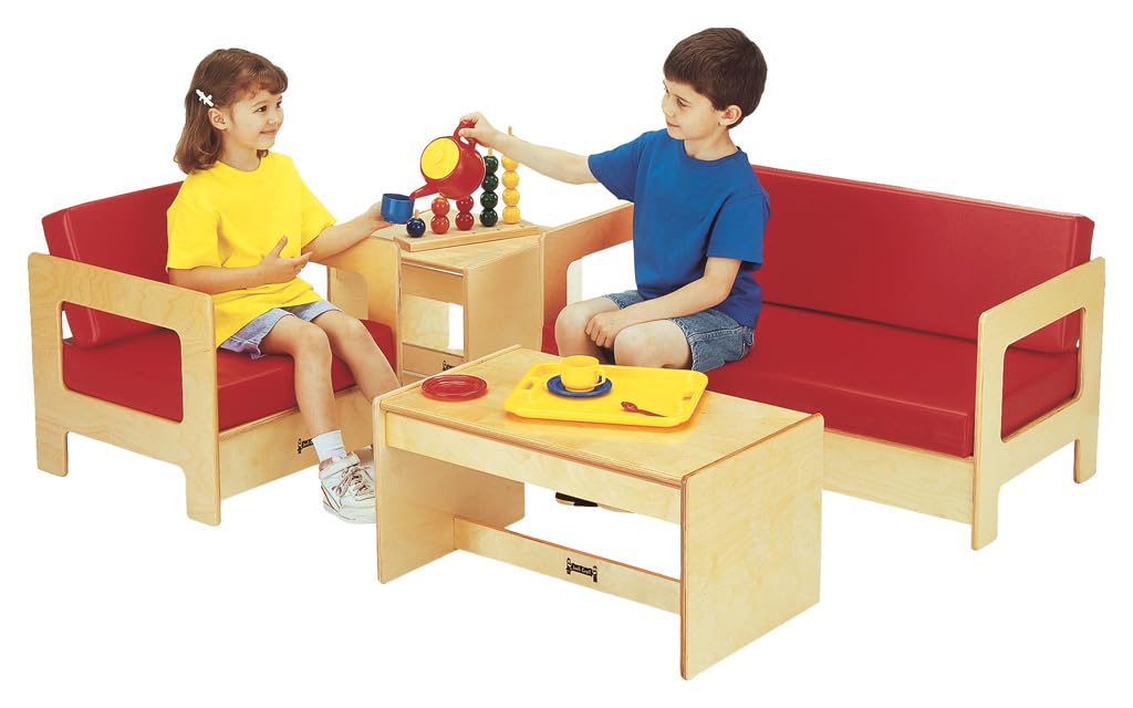 Jonti-Craft 0375JC Living Room Couch, Red