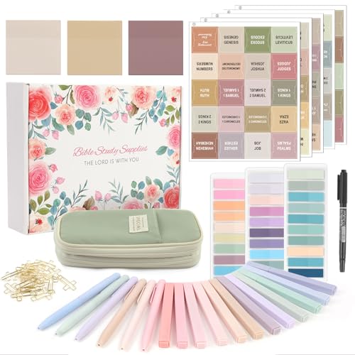 SKYDUE Bible Journaling Kit, Bible Study Supplies,...