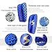 Washranp Ergonomic Calf Protection Professional Shin Guards 2pcs Soccer High-Strength Impact Resistant Breathable Protector Pads Protective Blue S