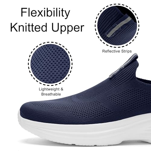 Mens Slip On Walking Shoes Lightweight Tennis Shoes Gym Running Sneakers for Sports and Outdoor Activities2
