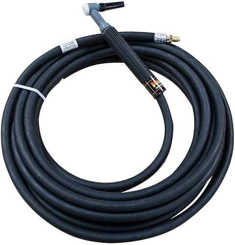 WT- 9F-25RT Kit de antorcha TIG, cabezal flexible, cable giratorio, goma, 25 pies