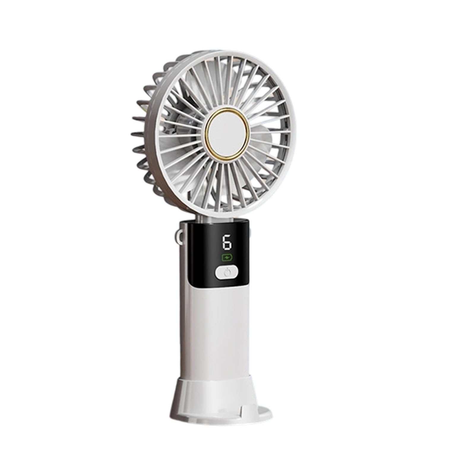 Limtula Portable Handheld Fan 5 Speed USB Rechargeable, Quiet Cooling Desk Fan for Travel Home Foldable Desktop