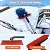 DMJN [2025 Upgrade Extendable Car Snow Brush and Ice Scraper [3-in-1] Clean Snow, Ice and Frost, 45''Adjustable Length with 360° Rotating Brush Head, Suitable for All Cars-Medium #2