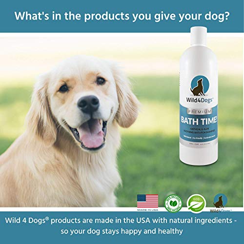 Wild 4 Dogs Premium Oatmeal & Aloe Shampoo for Dogs and Puppies - for a Fresh and Clean Dog - Natural Ingredients, No… - Image 2