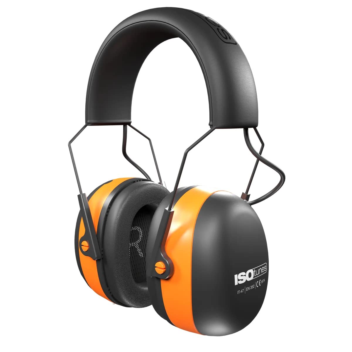 ISOtunes AIR DEFENDER EN352 Ear Defenders: Comfortable Bluetooth Wireless Hearing Protection with 40 Hour Battery Life