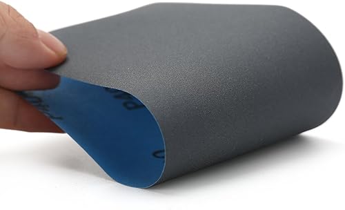 Miniatura 48 de LotFancy Papel de lija de grano 2500, 45 unidades, papel de arena seca húmeda de 9 x 3.6, hoja de lijado de carburo de silicio para metal automotriz