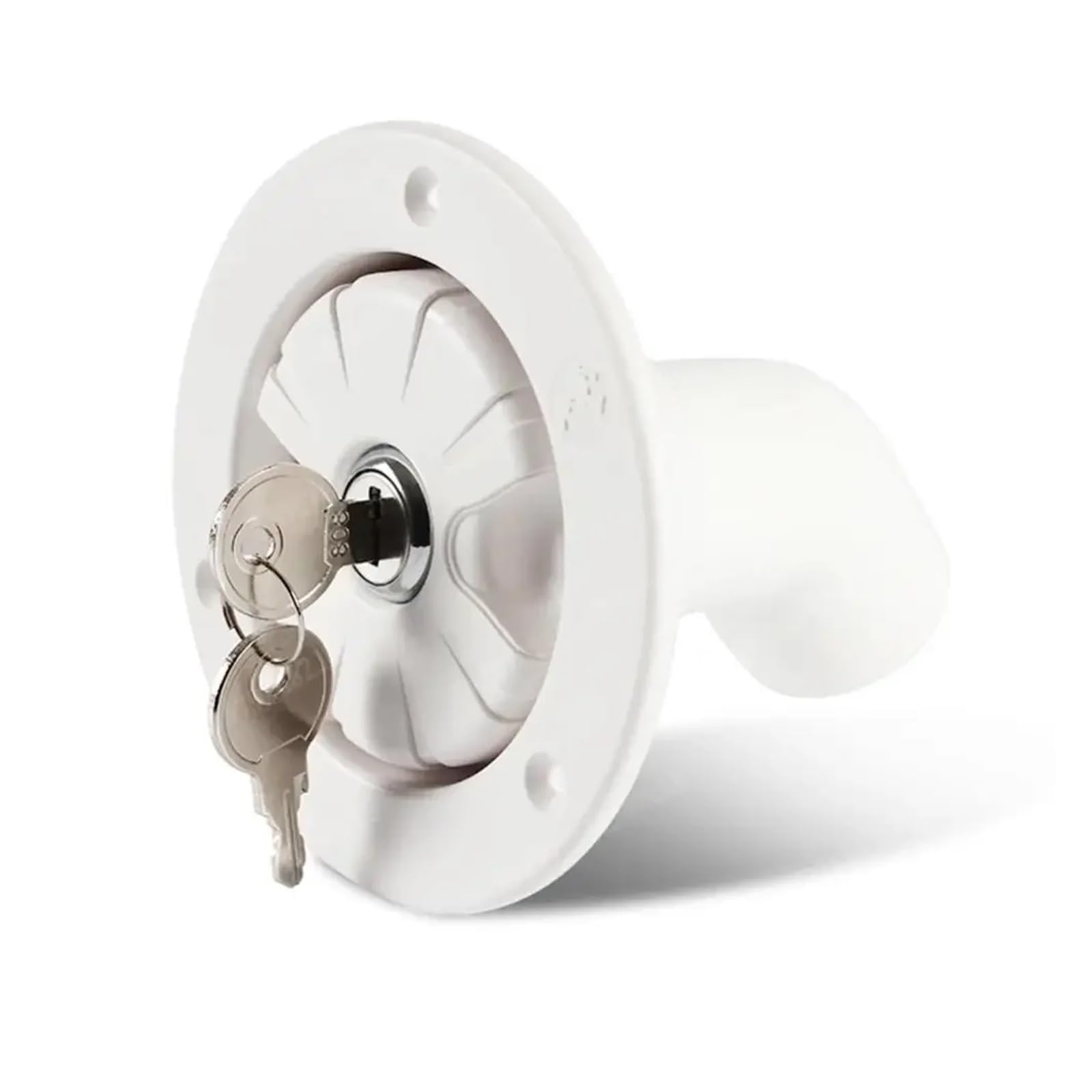 Fresh Water Fill Hatch Inlet Filter Lockable Water Inlet Filler RV Boat Camper Trailer White Caravan Accessories