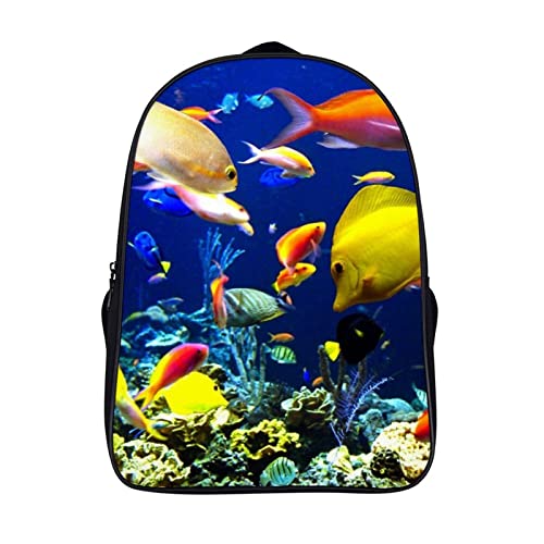 Sac à dos d'école enfants poisson rigide imprimé 3D cartable mixte léger
