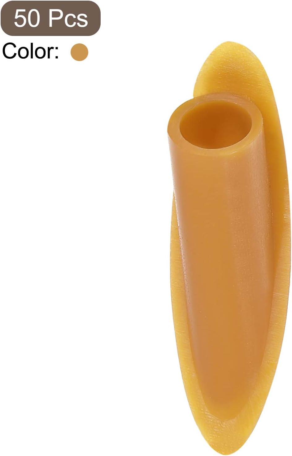 MECCANIXITY 9mm Plastic Pocket Hole Plugs,Wood Plugs for Pocket Hole Jig Working Tool Accessories,Light Brown Pack of 50