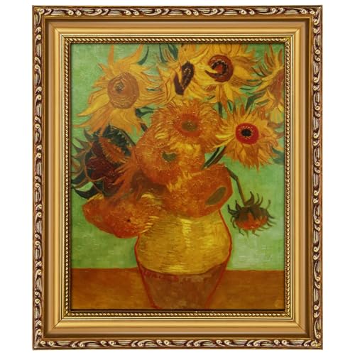 Image of 8x10 Vintage Picture Frame with Mat Antique Gold Picture Frames | Wood, Real Glass, Matted 5x7 or 8 x 10 Photos, Easy Photo Changes, Tabletop or Wall Hanging