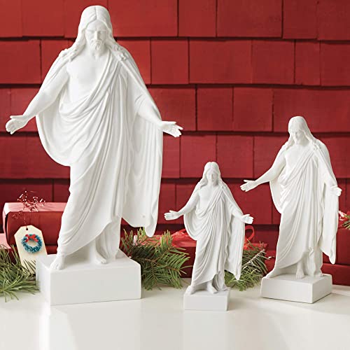 Estatua Christus de mármol blanco 9 pulgadas miniatura 5