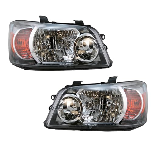Image of TRQ 2 Piece Headlight Assembly Set Driver & Passenger Side Compatible with 2004-2006 Toyota Highlander TO2502151 TO2503151