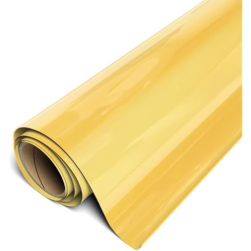 Siser EasyWeed HTV 15" x 5ft Roll - Iron on Heat Transfer Vinyl (Electric Yellow)