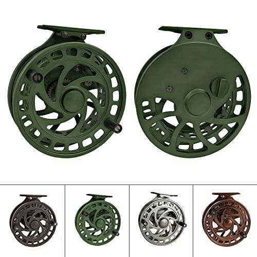Z Aventik 2nd Generation High Reel Feet Center-Pin Floating Reel CNC machined Easy Line Through (Green)