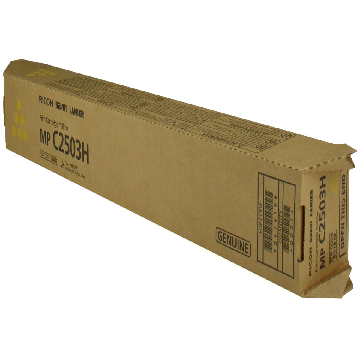 Amazon.com: Ricoh Genuine 841919 MP C2503H, Yellow Toner Cartridge