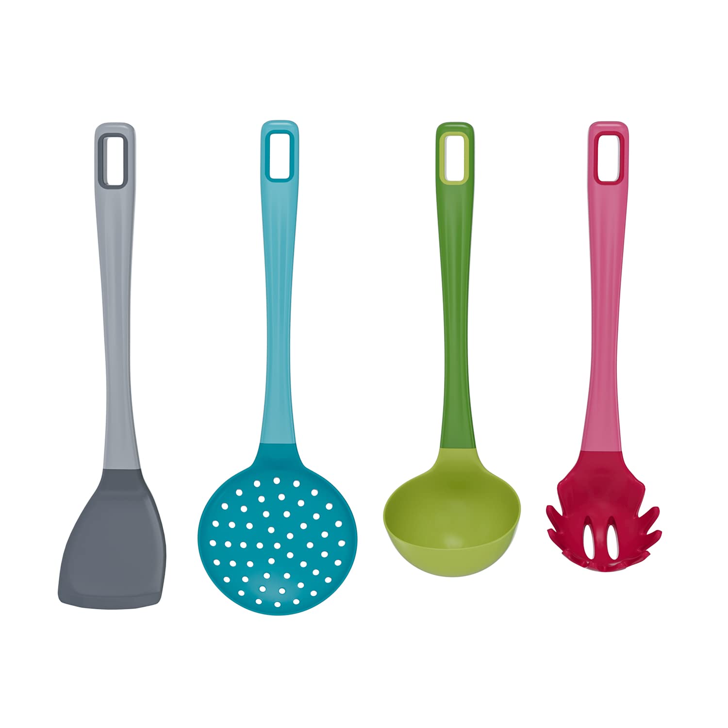 Sponsored Ad – kitchen Utensils Set of 4 Pcs - Non Stick Spatula|Spaghetti Spoon|Soup Ladle|Slotted Spoon, Silicone Utensil Set, Pasta Spoon, Ladel Spoon, Skimmer Spoon, Spatulas for Cooking Non Stick, Turner