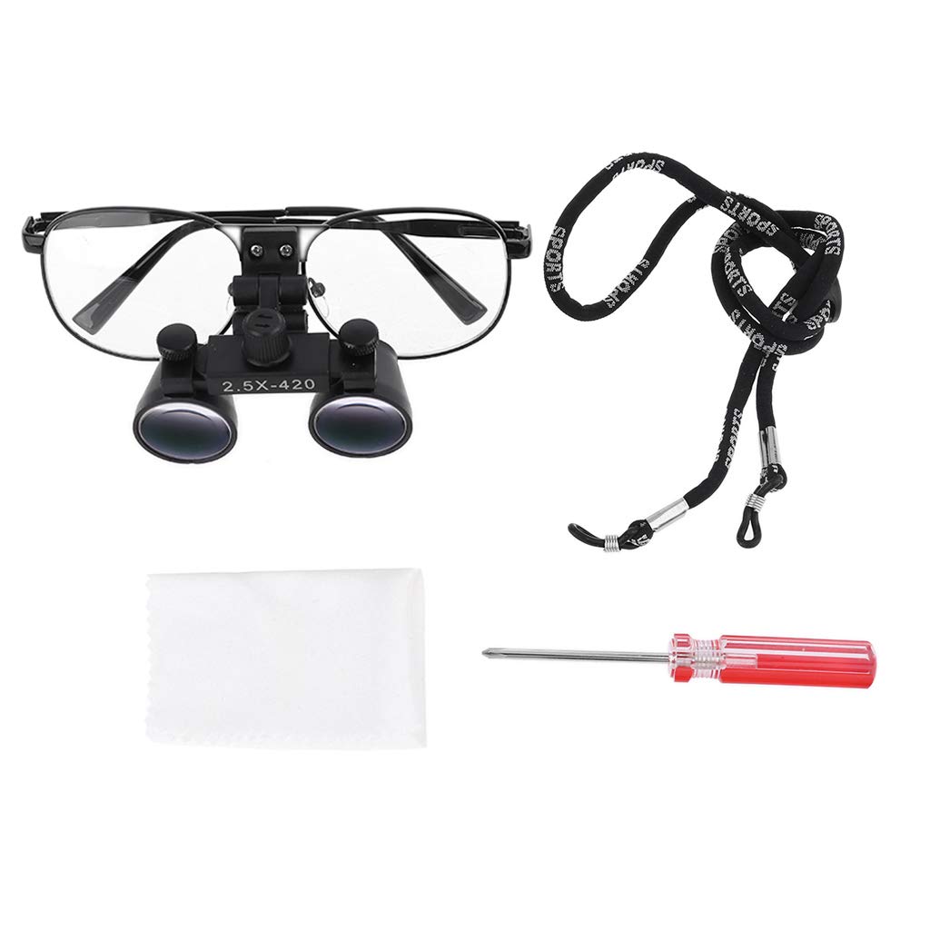 2.5X 3.5X Binoculaire Chirurgie Loupe Dentaire Loupe Chirurgicale Médicale w Lunettes