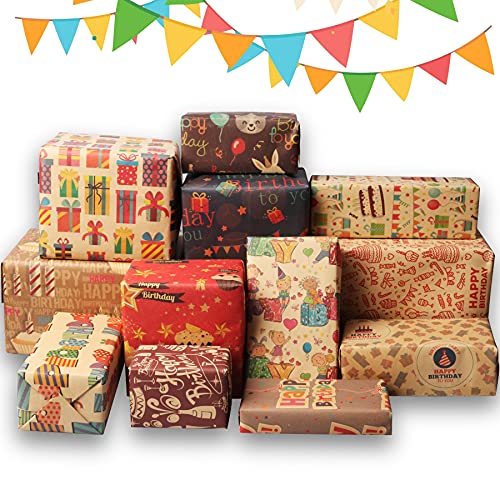 Papel de Regalo Cumpleaños Marca Reihipun